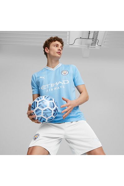 Puma قميص مانشستر سيتي الأساسي للرجال 23/24 - أزرق