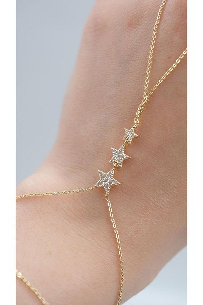 Jerie Triple Star Zircon Stone Detailed Şahmeran