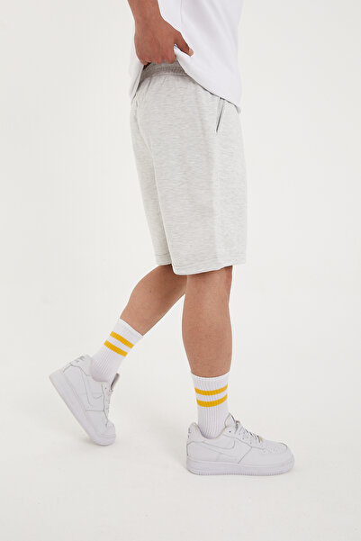 Pavotti Erkek Bermuda Şort Duble Paça Pike Kumaş ( Geniş Kalıp )