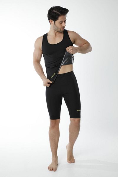 FİTFORMGİYİM Оригинален мъжки комплект спортни термо шорти Fitform Sweet Sauna Sports, черни, обикновени