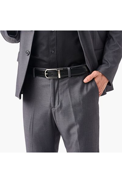 FAV Leather Belt with Pin Buckle Closure