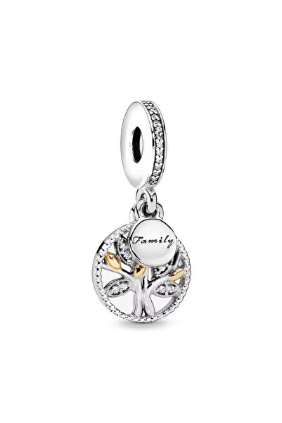 delis 925 Silver Pendant/Talisman, Jw1141, Tree Pattern, Rhodium Plated