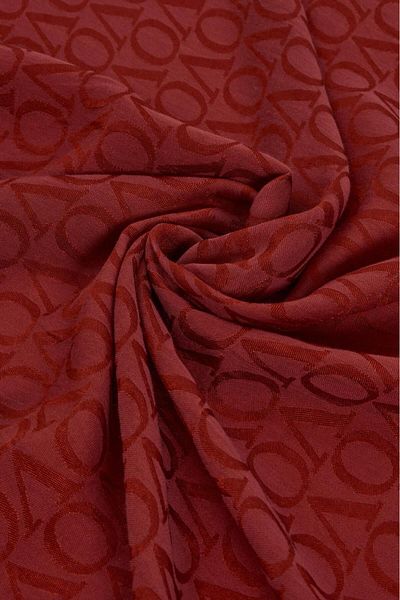 Valentino Orlandi Jacquard Scarf 27022025-Red