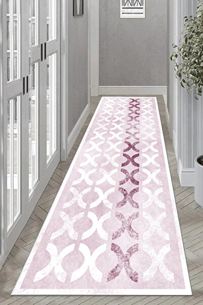 Thalia Home Kaymaz Taban Yıkanabilir Baskılı Yolluk Halı Mutfak Halısı