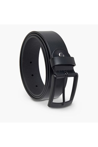 FAV Textured Leather Belt with Pin Buckle Closure