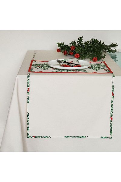 Alesta Home Μοτίβο λουλουδιών Βαμβακερό Runner 50x160 cm RNR017