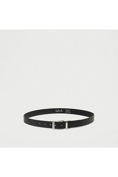 FAV Textured Leather Belt with Pin Buckle Closure