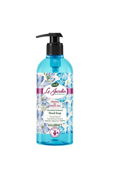 Dalan Le Jardin Liquid Soap, Freesia & Sweet Pea, 500ml