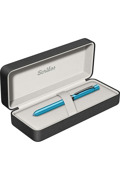 Scrikss 93 Series Multifunction Blue (Ballpoint Pen Blue and Red & Versatile) + Refill Gift