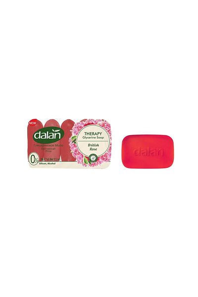 Dalan Therapy Glycerin Soap Set, 5 Pieces, 70 G, Rose