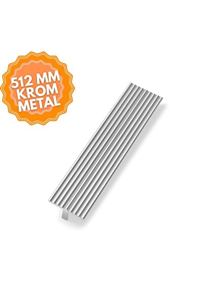 KOÇSAN Tema Krom 512 Mm Kulp, Lüks Country Mutfak Mobilya Dolap Çekmece Kulpu