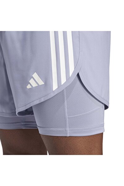 adidas Otr E 3s 2in1 S Erkek Mor Koşu Şortu ERKEK KOŞU ŞORTU JD2321
