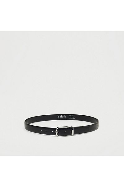 FAV Textured Leather Belt with Pin Buckle Closure