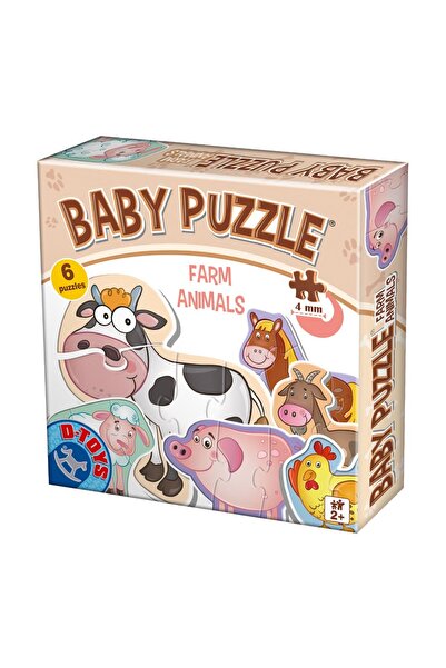 D-Toys Puzzle pentru bebeluși - Animale de la fermă
