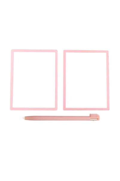 Choice1 غطاء شاشة LCD علوي وردي اللون من YuXi، إطار سفلي لجهاز DS Lite DSL، م...