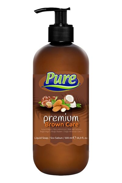 Pure Liquid Soap Premium Brown, 500ml