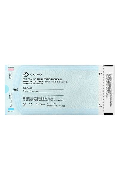 Cupio Pungi autosigilante pentru sterilizare Cupio 90x200 mm - 100buc.