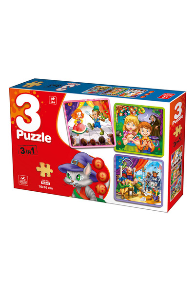 D-Toys Basm 3 în 1 - Puzzle pentru copii