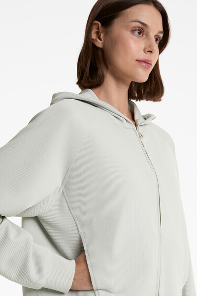 Oysho Hooded rib jacket