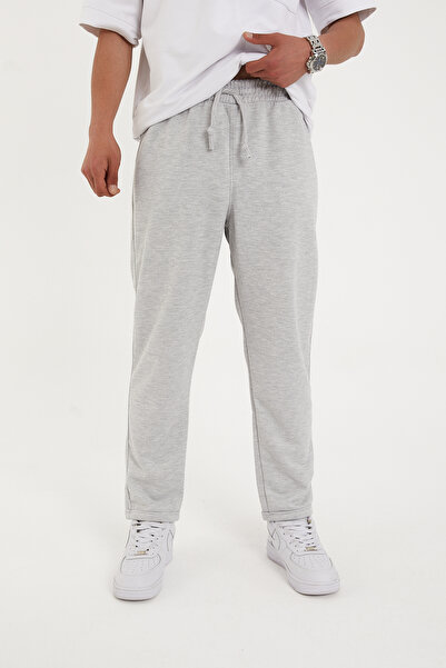 Pavotti Erkek Pike Eşofman Altı Bel Lastikli Likralı Paça Katlamalı Jogger Model (( Geniş Kalıp ))