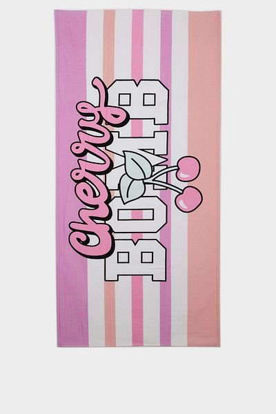 DeFacto Girl's Striped Cotton Beach Towel E3910A825Sm