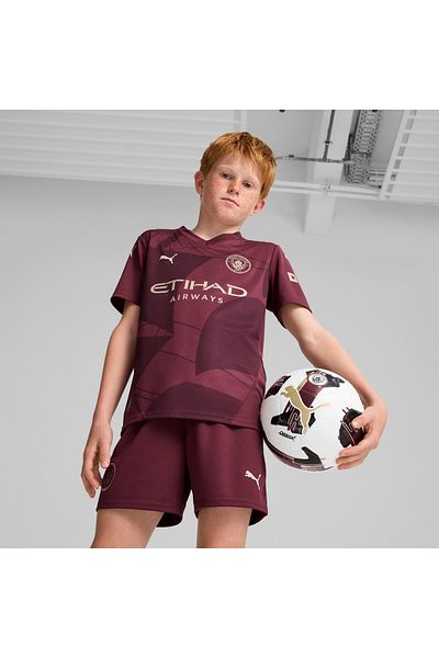 Puma Youth Kids Manchester City 24/25 Third Football Jersey Top - Red