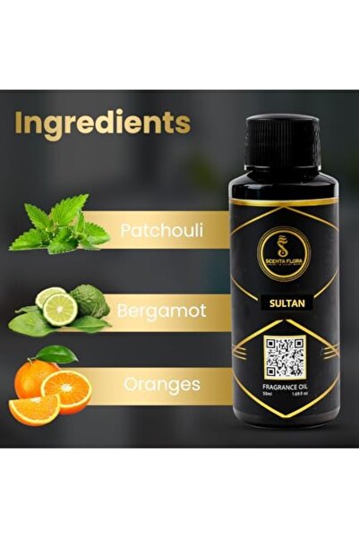 Scenta FLORA Sultan Fragrance Oil for Scent Diffusers Aromatherapy 50ml | IFRA Certified | Luxurious