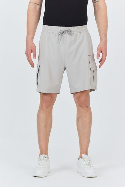 macharel jeans Men's Elastic Waist Parachute Shorts with Side Pocket Flaps