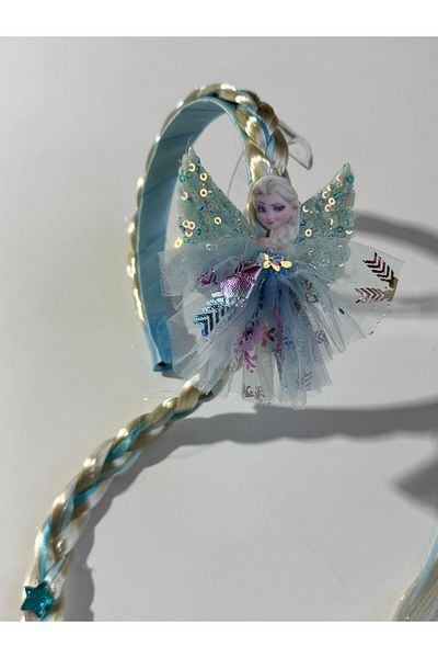 Motebarn Wear Tutu pentru fete Elsa Single Braid Crown Blue
