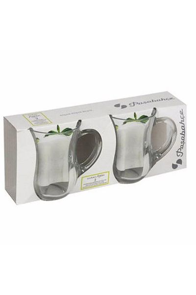 Paşabahçe 55383 6-Piece Buttermilk Glass with Handle 350 Cc Orjin. Boxed