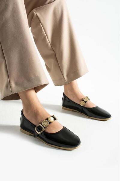 Jagra outdoors Günlük Kadın Sıyah Babet Ayarlanabilir Tokalı Hafif Rahat Ayak...