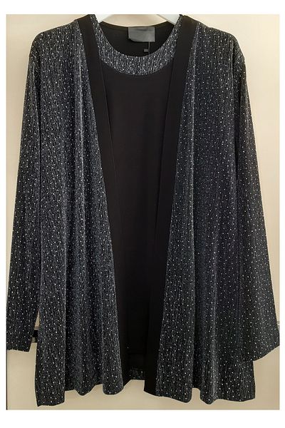N.Y.YILDIZ STAR PLUS SIZE SILVERY STONE ΔΙΠΛΗ ΜΠΛΟΥΖΑ ΜΠΟΥΜΕΛΟ ΕΜΠΡΙΜΕΝΟ 1, ΚΑΤΑΣΤΗΜΑ ΣΑΝΤΙ ΜΗΘΥ ΕΙΔΙΚΟ ΣΕΤ ΣΑΛΙΟΥ ΚΟΛΑΡΙΟΥ