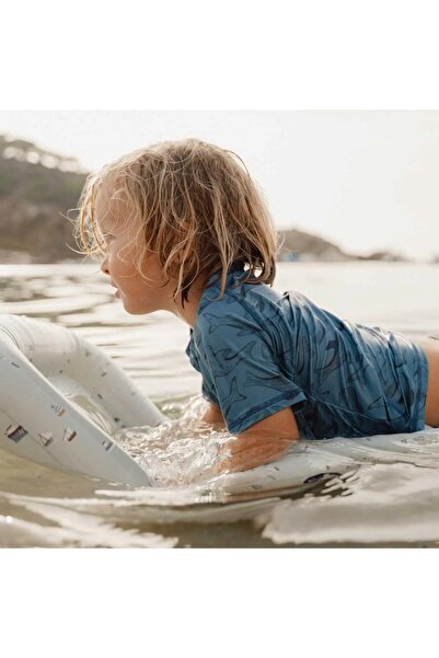 Little Dutch - Tricou pentru băieți, anti-UV, albastru Sea Life, mărimea 74-80