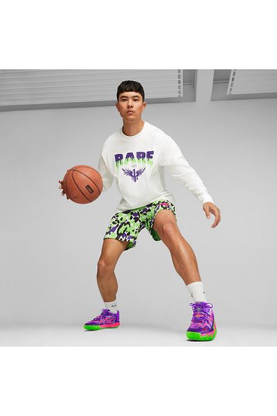 Puma Mens Melo X Toxic Basketball Shorts - Green