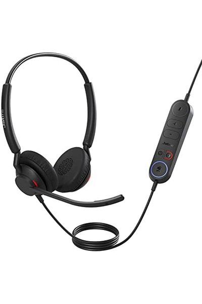 Jabra Jabra Engage 40 Wired Stereo Headset with Integrated Call Control, Noise-Cancelling Microphone, Extr