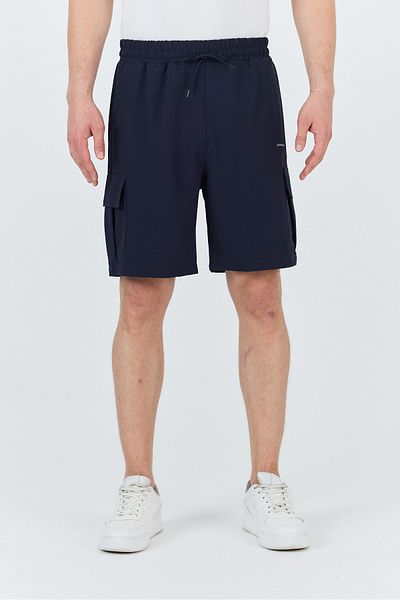 macharel jeans Men's Elastic Waist Parachute Shorts with Side Pocket Flaps
