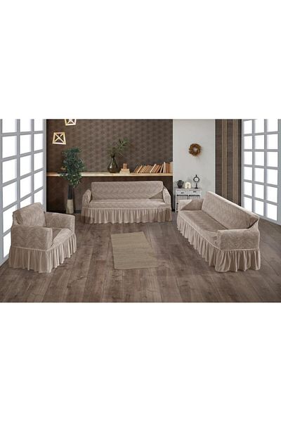 Stylish Home HUSE JAKARD PENTRU CANAPELE 3-2-1 -STONE