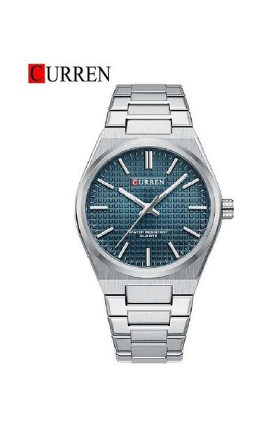 Curren 8439 Original Brand Stainless Steel Band, Quartz Wrist Watch for men