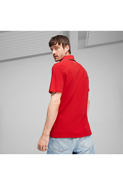 Puma Mens Scuderia Ferrari Motorsport Race Polo Shirt - Red