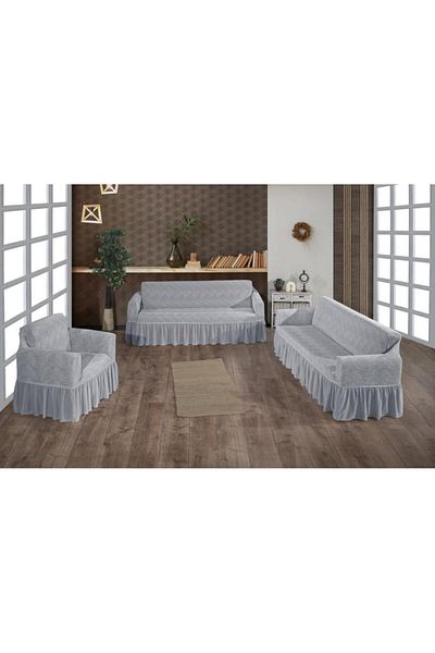 Stylish Home HUSE JAKARD PENTRU CANAPELE 3-2-1 -GRAY