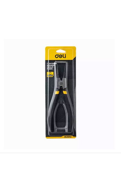 Deli Clește de precizie cu vârf ascuțit, 7 inch, negru DL0342 DELI