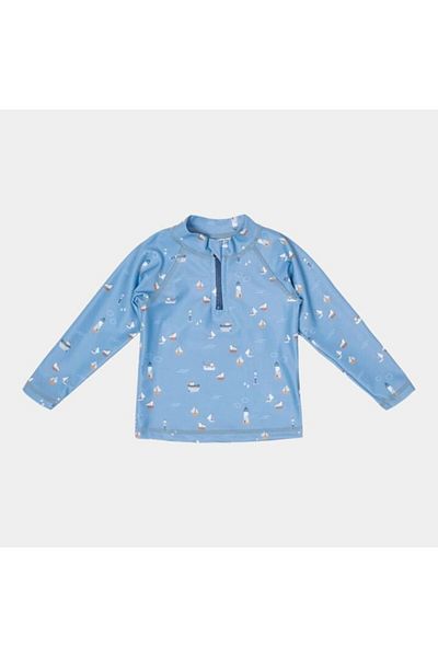 Little Dutch - Bluza pentru băieți, anti-UV, Sailors Bay Dark Blue, mărimea 62-68