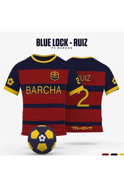 Minga London Blue Lock Barcha Ruiz 2 Number Forma Unisex T-shirt -Minga London
