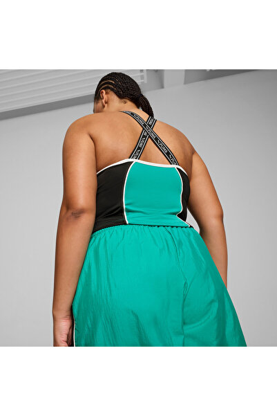 Puma Womens Fit Fitted Sports Tank Top - Green