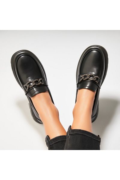 Joana Women's Casual Shoes Black Made of Ecological Leather Katelina