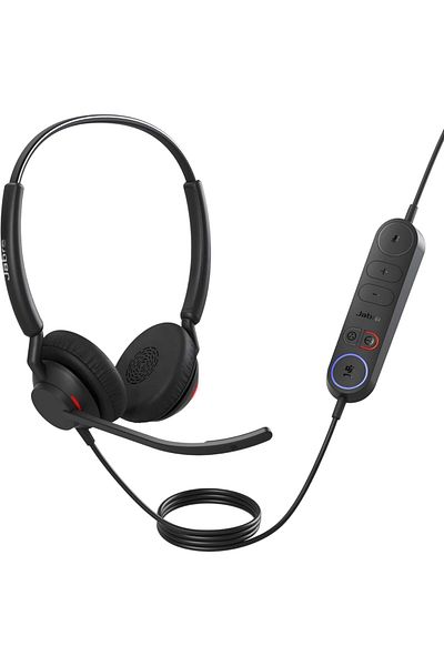 Jabra Jabra Engage 40 Wired Stereo Headset with Integrated Call Control, Noise-Cancelling Microphone, Extr