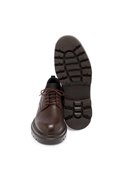 Tergan Kahve Hakiki Deri Erkek Casual Ayakkabı - E24S1AY57025-A42