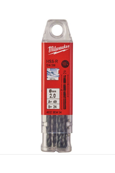 Milwaukee Metal Matkap Ucu Hss-r 2 X 49mm 10 Lu