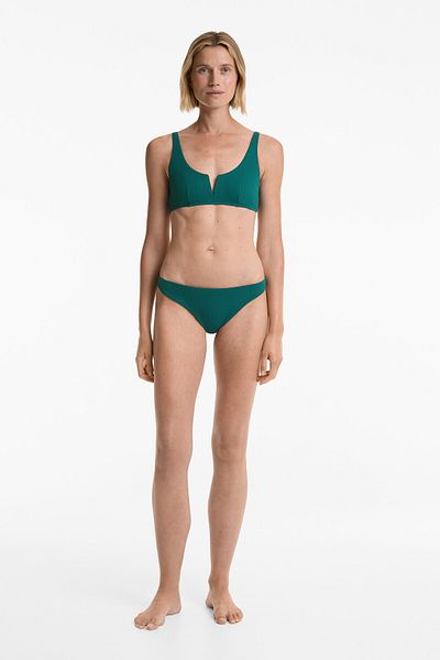 Oysho Piqué classic bikini briefs