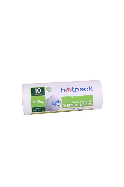 Hotpack White Dustbin Liners Roll 5 Gallon, 45x55cm, 1500 Pieces